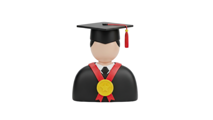 3D Graduation Icon
