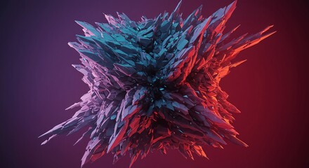 A complex digital structure is fractured and stretched into vibrant, chaotic forms, creating an unsettling visual texture, future, glitch, geometry