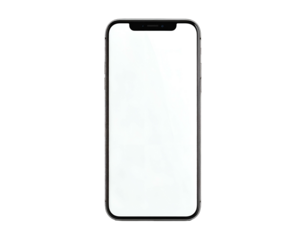 Sleek, modern, digital device with a bright white screen