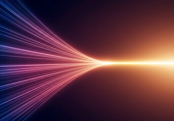 Abstract visualization depicting forward acceleration and continuous progression using dynamic flowing lines and gradients, visualization, shape, conceptual