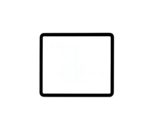 Sleek modern digital tablet with a blank illuminated screen
