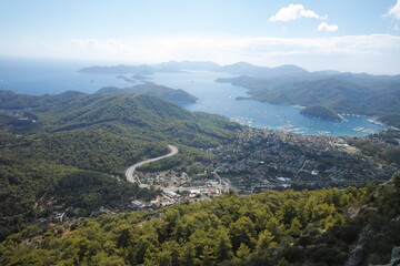 G&ouml;cek port view from the mountain