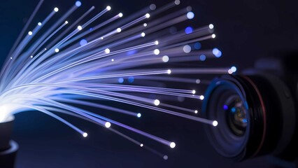 Global communication network using advanced optical fiber cable technology equipment