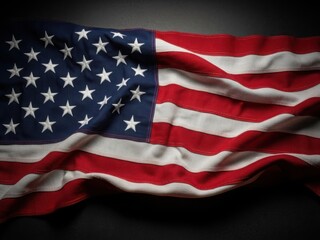 Waving american flag