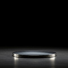Abstract background with a polished, empty surface showing a perfect, clean reflection. Useful for product display or design layout, graphic, copy space, backdrop