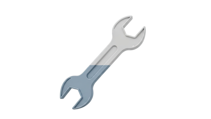 Spanner Tool with Blue Water Fill
