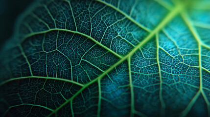 Macro leaf texture background showing detailed veins and organic patterns, highlighting natural structure, freshness, and rich botanical surface ideal for nature inspired design