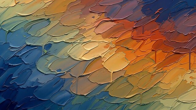 Modern Abstract Painting Texture Dynamic Impasto Strokes  Colorful Gradient Art Background