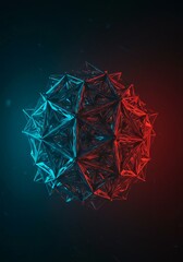 Complex digital geometry illustrating emergent hidden order and unknown structures discovered through detailed theoretical analysis, insight, algorithm, artificial