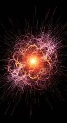 Complex abstract visualization of a hidden system dynamics. Conceptual structure representing emerging complexity and mathematical logic, complexity, system, virtual