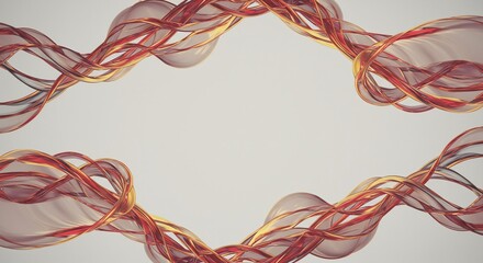 Conceptual visualization of swirling energy currents defining a pure, infinite blank space. Dynamic flux and minimal design, abstraction, modern, vortex