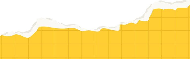 Yellow Grid Torn Paper Background