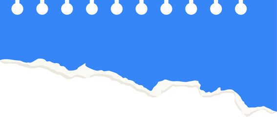Blue Background With Torn Paper