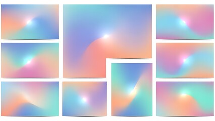 Fototapeta premium Abstract colorful gradient background with soft blended colors, suitable for modern design, creative projects, and digital backgrounds.
