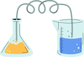Laboratory glassware for chemical experiment