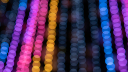 Flashing Neon Radiance Along With Lively LED Pillars Evoke Futuristic Moods, Radiant Neon Streaming Lights Combined With Vibrant LED Columns Evoke Sense Of Future Technology And Innovation