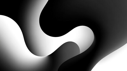 Abstract black and white gradient background blending into dark shadows, forming a minimal, modern, and artistic design ideal for posters, banners, and creative templates