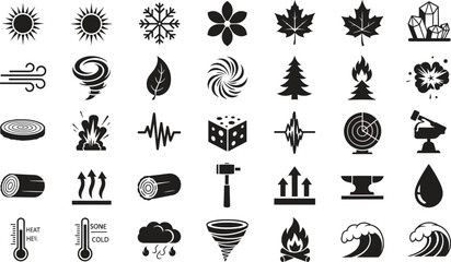 Nature Icons Set for Design