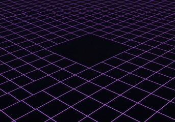 Repetitive geometric grid background structure featuring a notable empty space, signifying a potential insertion point or a missing digital component, background, order, sequence