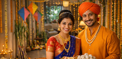 Colorful Makar Sankranti Festival of Harvest and Joy