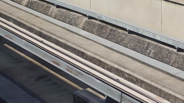 The elevated train tracks in Bangkok.