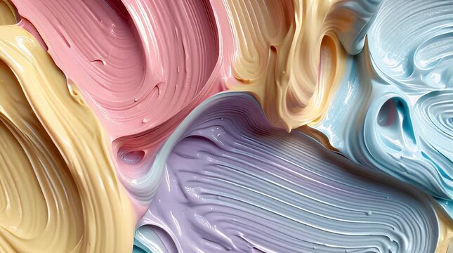Soft pastel creams swirling together in an abstract pattern