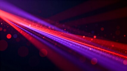 Abstract light streaks with bokeh effect