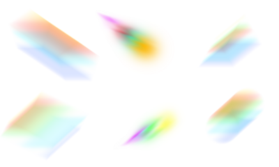 Abstract holographic gradient liquid shapes set isolated on transparent PNG, colorful rainbow fluid blobs with glossy neon glow, modern futuristic 3D organic forms for creative design, branding, UI, p