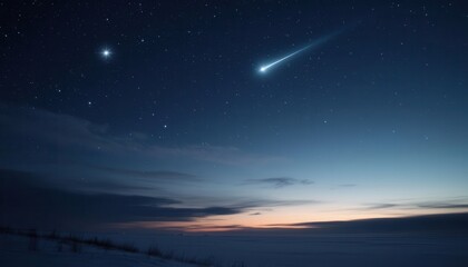 Fototapeta premium Shooting star night sky