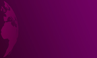 Blue Abstract Background with Earth Globe