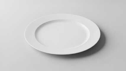 Empty White Plate &mdash; Minimal Table Setting