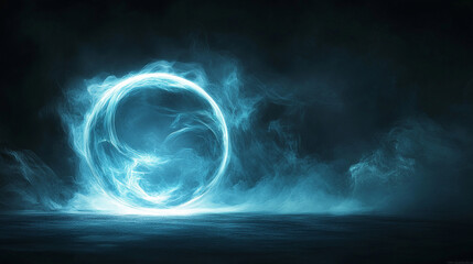 Abstract glowing orb with swirling patterns, softly illuminated against dark and light backgrounds, creating a mesmerizing, artistic, and visually dynamic effect