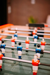 Classic Table Football Game Ready for Action