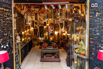 Naklejka premium Candles, lamps, amulets,