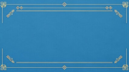 Elegant blue background with decorative border design for various applications