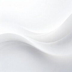 Abstract white flowing curves