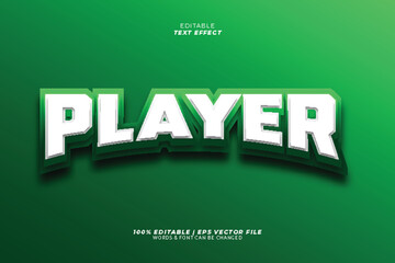 Editable EPS Vector File with Text Effect for Player