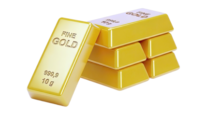 Stack of Fine Gold Bars