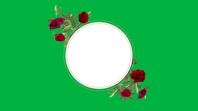 Floral Frame with copy space