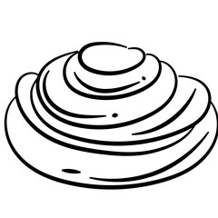Hand Drawn Cinnamon Roll