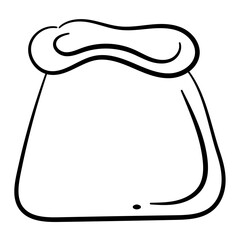 Hand Drawn Flour Bag