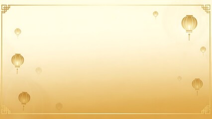 Golden lanterns illustration festive background with decorative elements