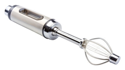 Handheld immersion blender isolated on isolated on a transparent background