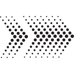 Arrow Halftone Illustration
