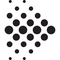Arrow Halftone Illustration