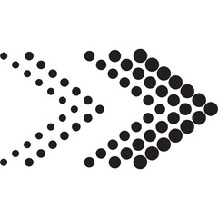 Arrow Halftone Illustration
