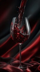 Elegant Red Wine Gala Night Design