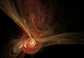 Crazy mystical coloured light effects. Incredible combinations of abstract light lines