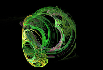 Crazy mystical coloured light effects. Incredible combinations of abstract light lines