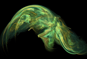 Crazy mystical coloured light effects. Incredible combinations of abstract light lines